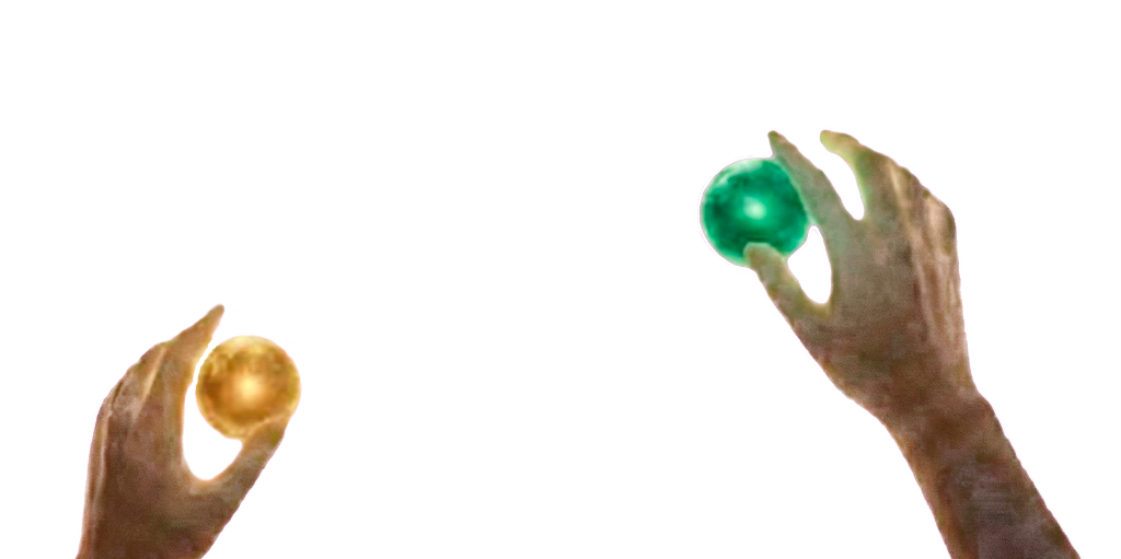 Manos de terapeuta de par biomagnético realizando rastreo